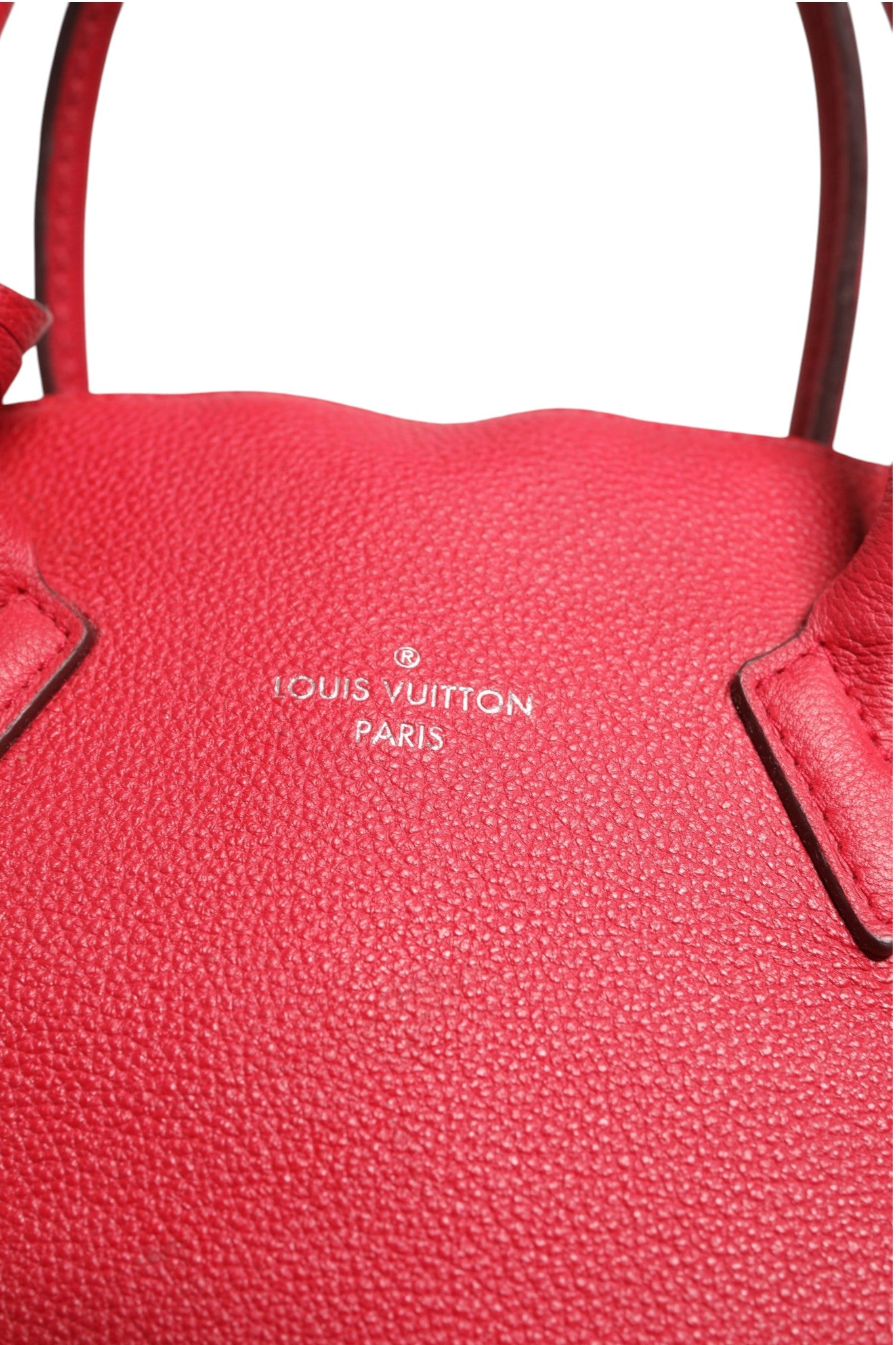 Griotte Taurillon Leather Soft Lockit MM Crossbody Bag