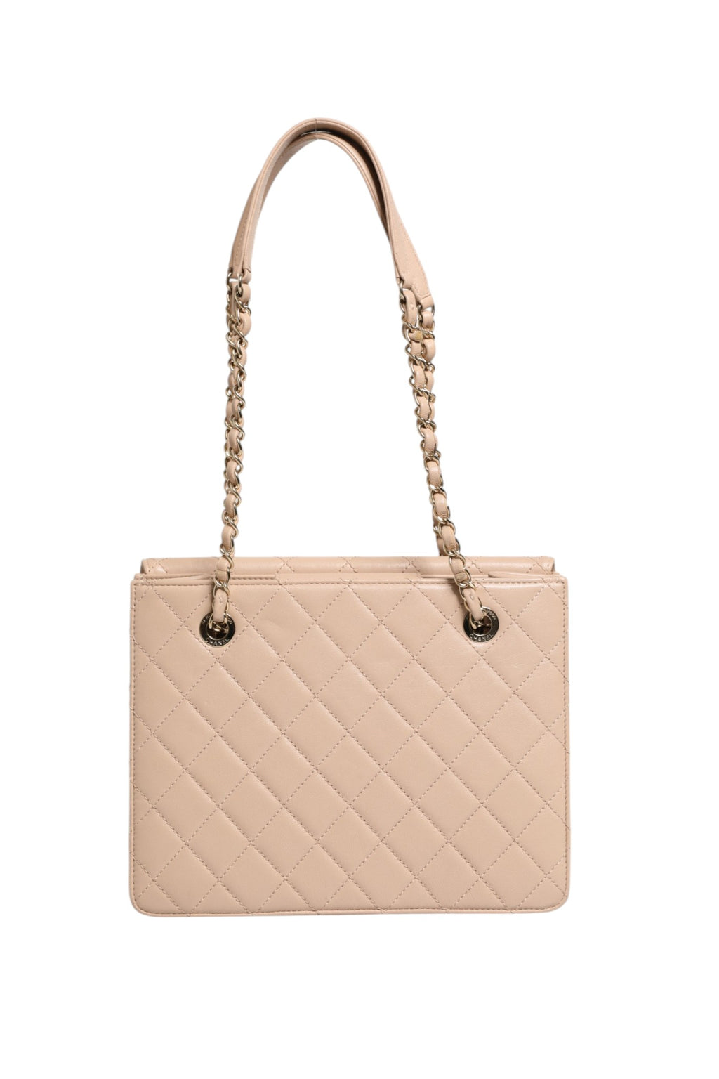 Quilted Leather Beauty Lock Flap Bag