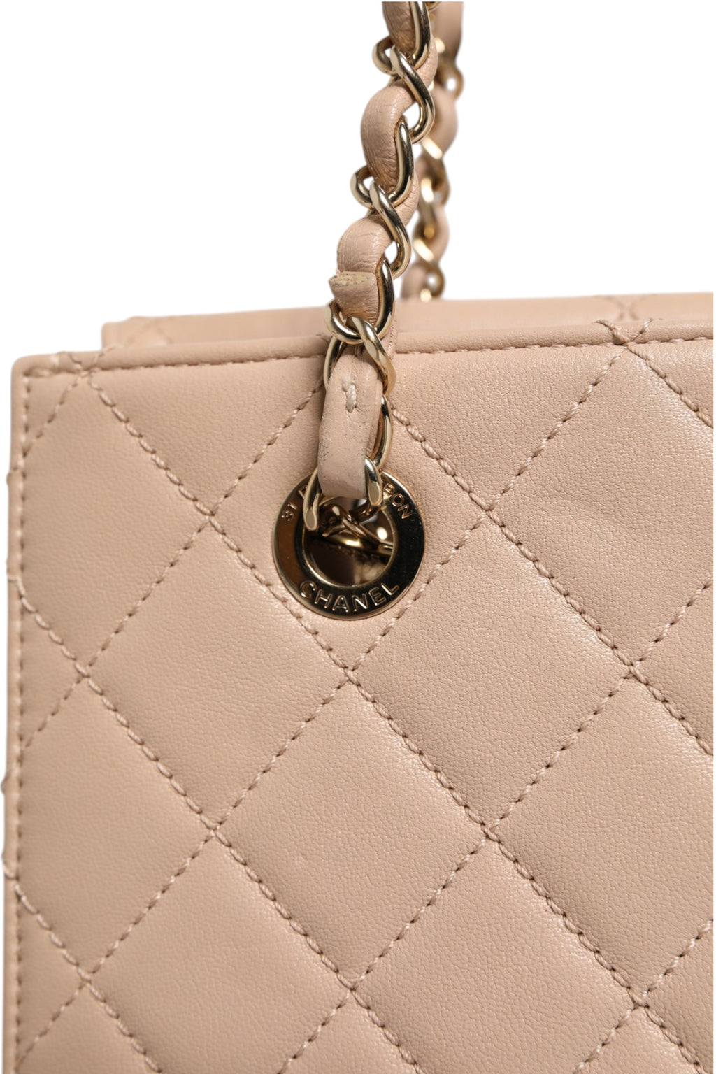 Quilted Leather Beauty Lock Flap Bag