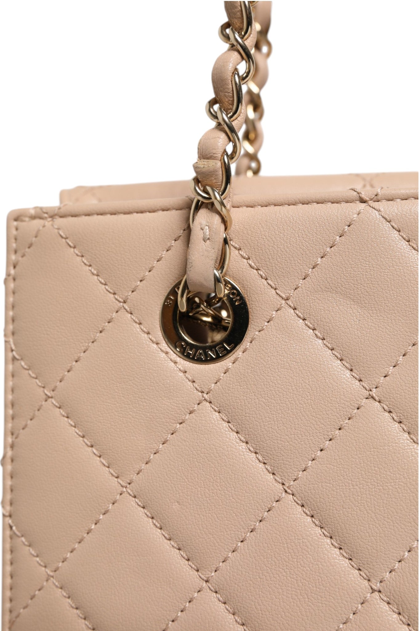 Quilted Leather Beauty Lock Flap Bag