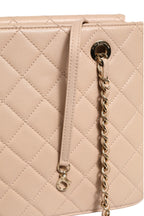 Quilted Leather Beauty Lock Flap Bag