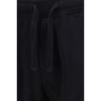 Black Cotton Bermuda Shorts