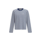 Blue Cotton Long Sleeve T-Shirt