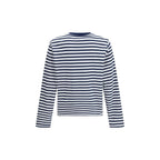 Blue Cotton Long Sleeve T-Shirt