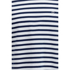 Blue Cotton Long Sleeve T-Shirt