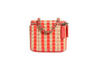 Raffia Jute Striped Mini Vanity Case