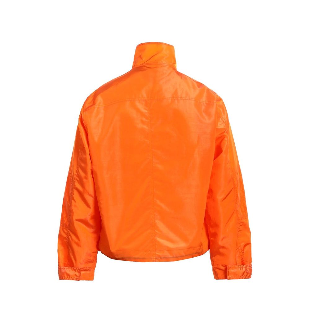 Orange Polyester Shell Jacket