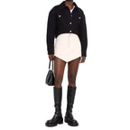 Black Cotton Denim Jacket