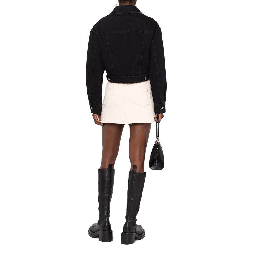 Black Cotton Denim Jacket