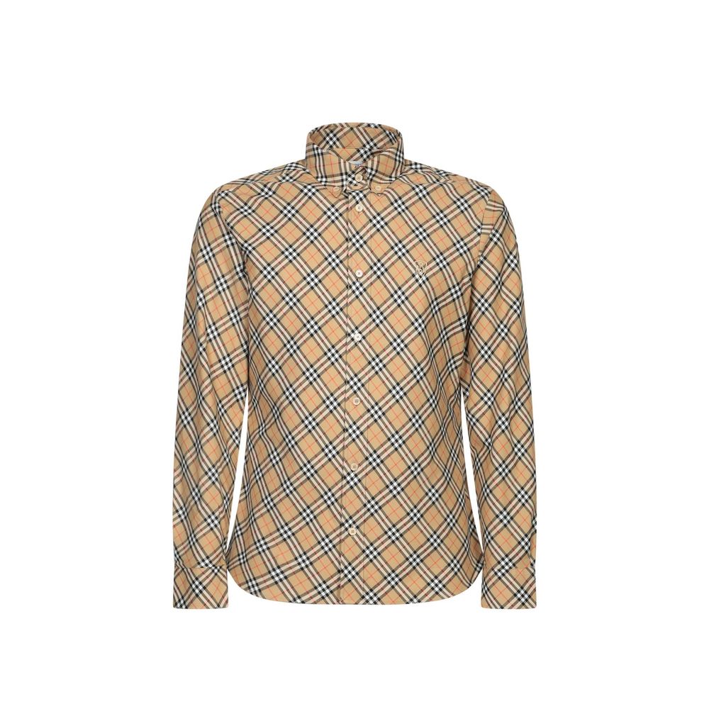 Beige Cotton Pattern Shirt