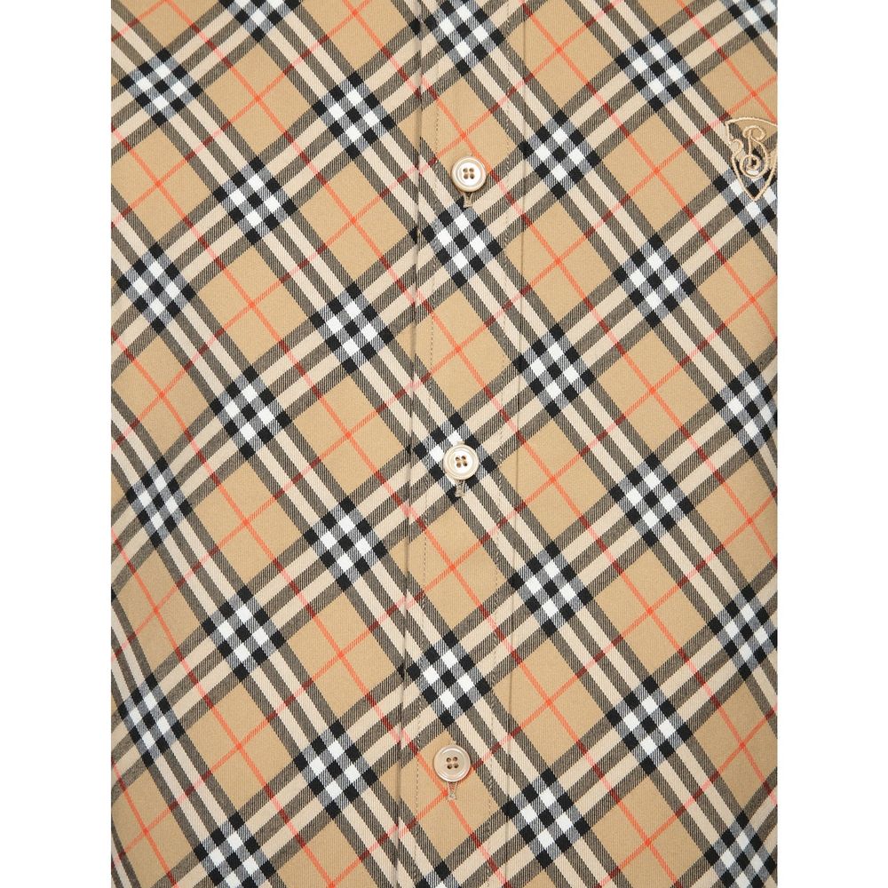 Beige Cotton Pattern Shirt