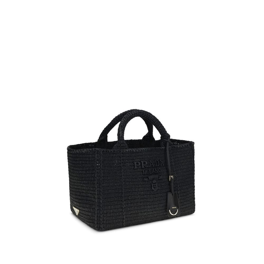 Black Viscose Shoulder Bag
