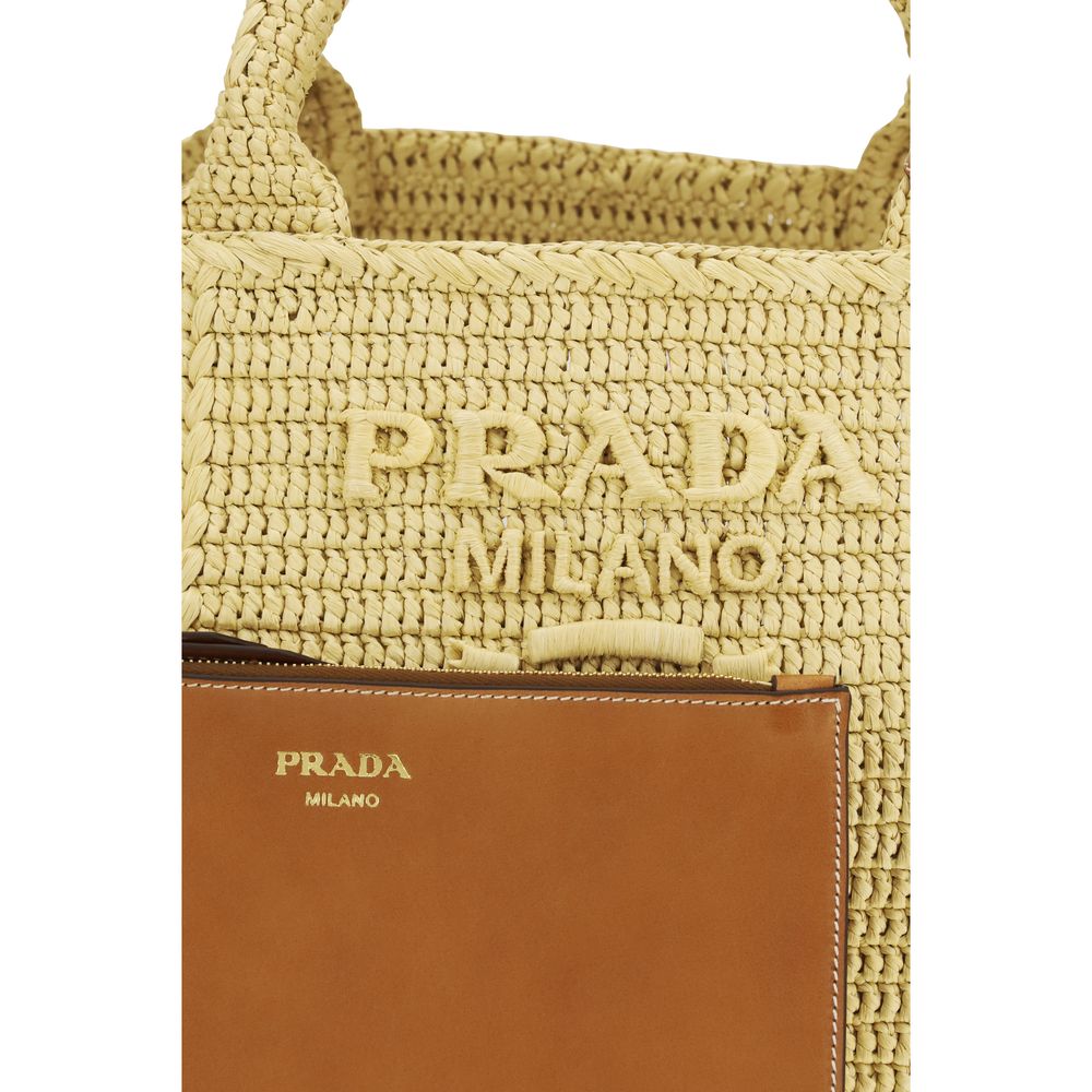 Beige Viscose Shoulder Bag