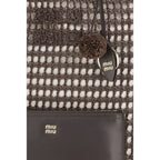 Brown Viscose Shoulder Bag