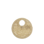 Beige Raffia Handbag