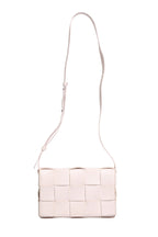 Pink Intrecciato Cassette Shoulder Bag