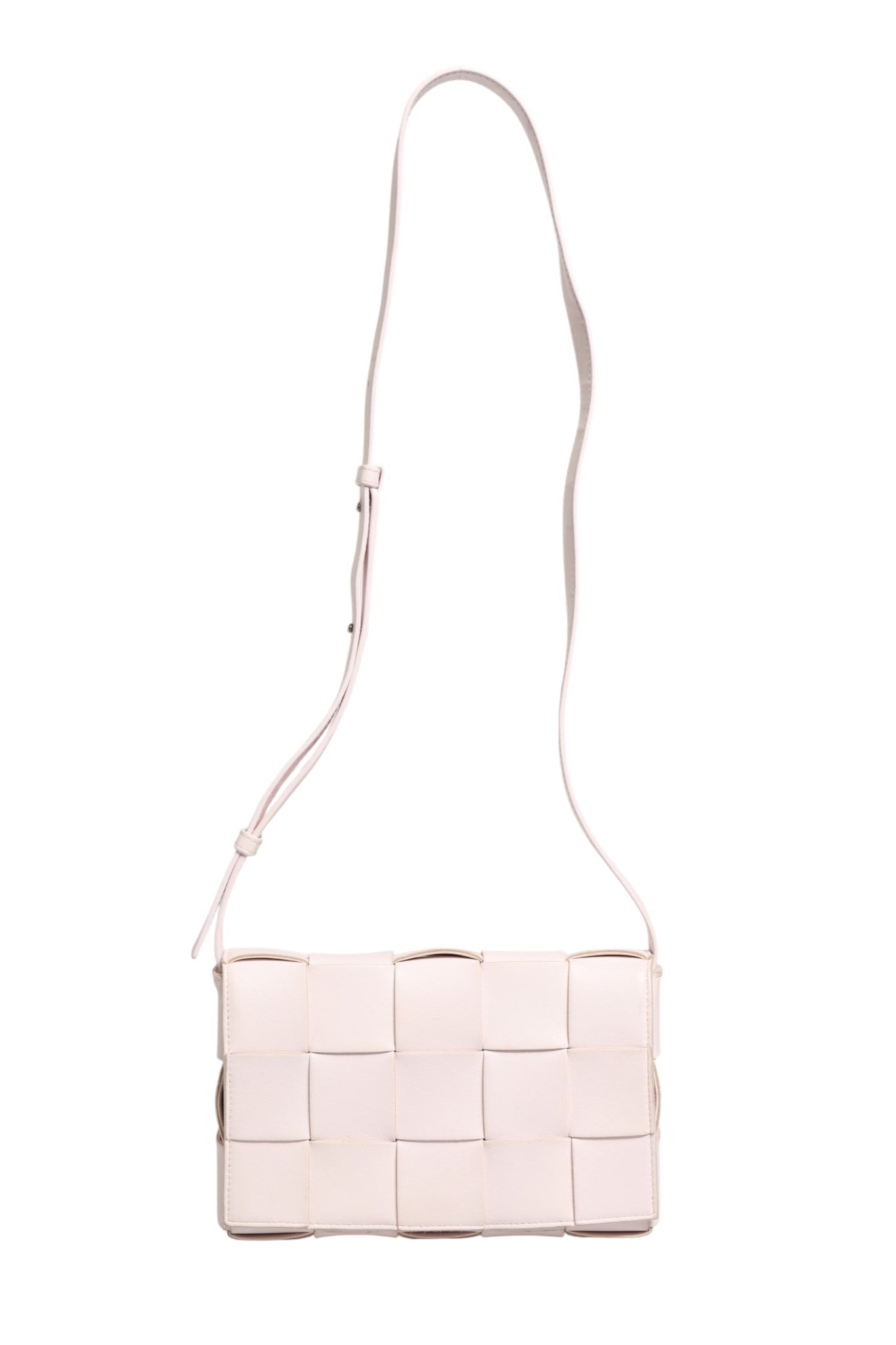 Pink Intrecciato Cassette Shoulder Bag