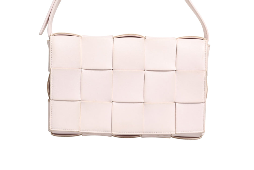 Pink Intrecciato Cassette Shoulder Bag