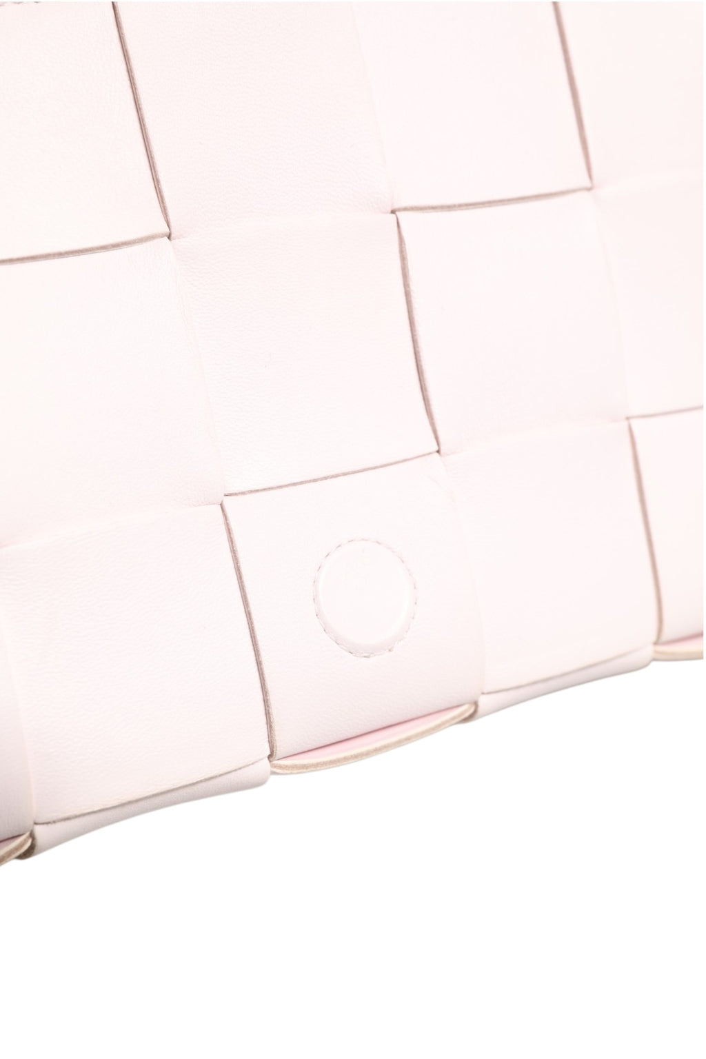 Pink Intrecciato Cassette Shoulder Bag