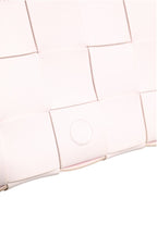 Pink Intrecciato Cassette Shoulder Bag