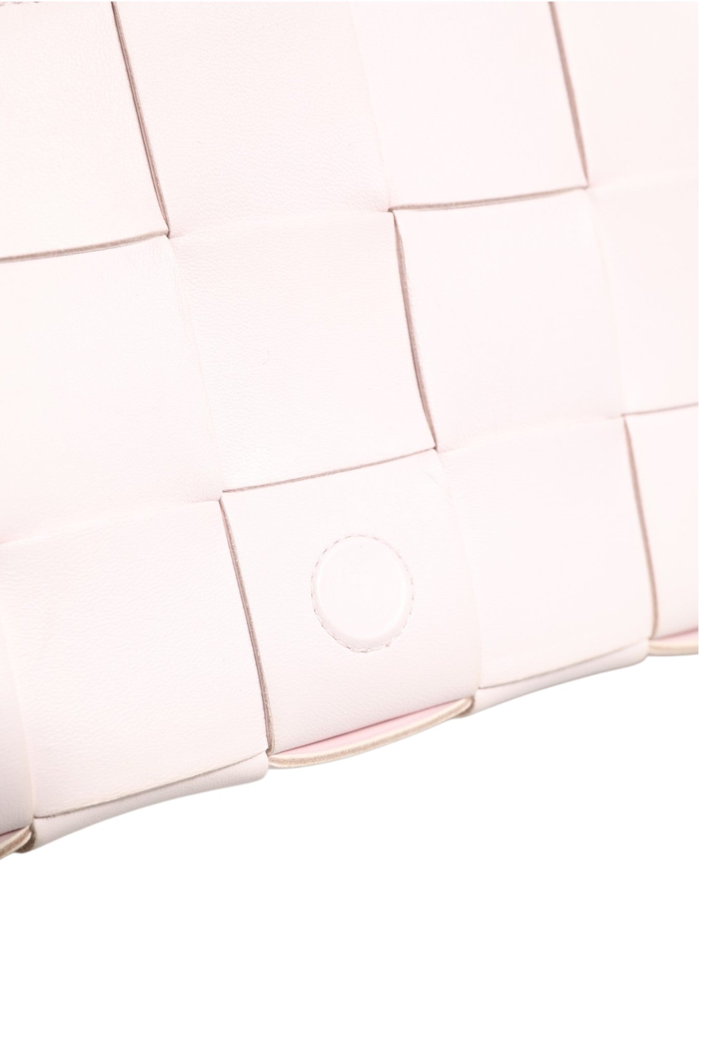 Pink Intrecciato Cassette Shoulder Bag