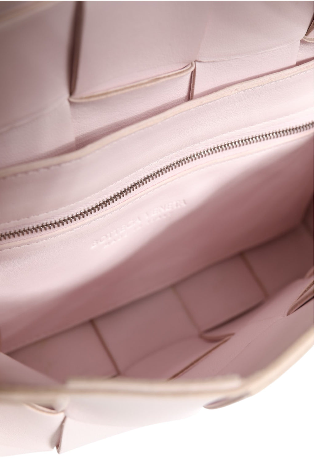 Pink Intrecciato Cassette Shoulder Bag