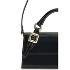 Black Calf Leather Bos Taurus Handbag