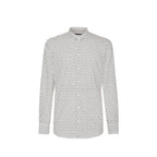 White Cotton Pattern Shirt