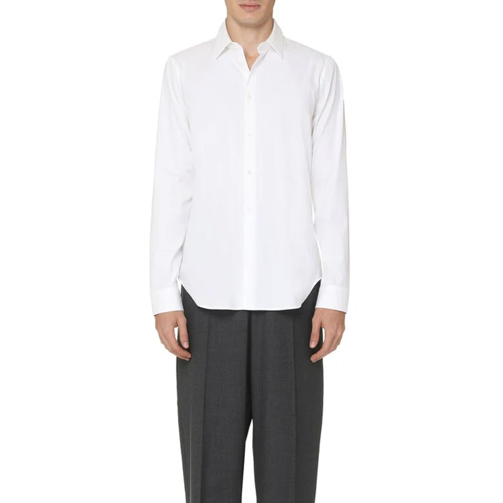 White Cotton Dress Shirt
