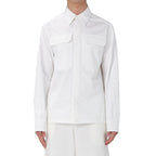 White Cotton Dress Shirt