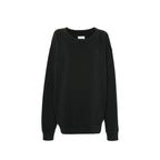Black Cotton Sweatshirt