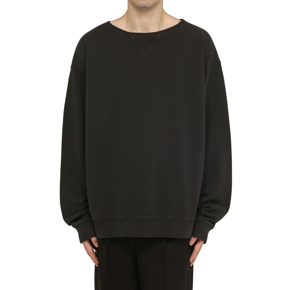 Black Cotton Sweatshirt