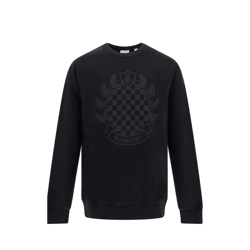 Black Cotton Sweatshirt