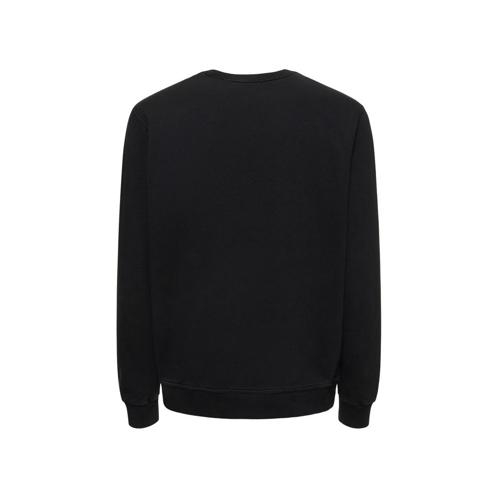 Black Cotton Sweatshirt