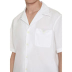 White Cotton Shortsleeve Shirt
