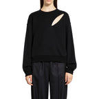 Black Cotton Sweatshirt