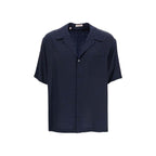 Blue Silk Pattern Shirt