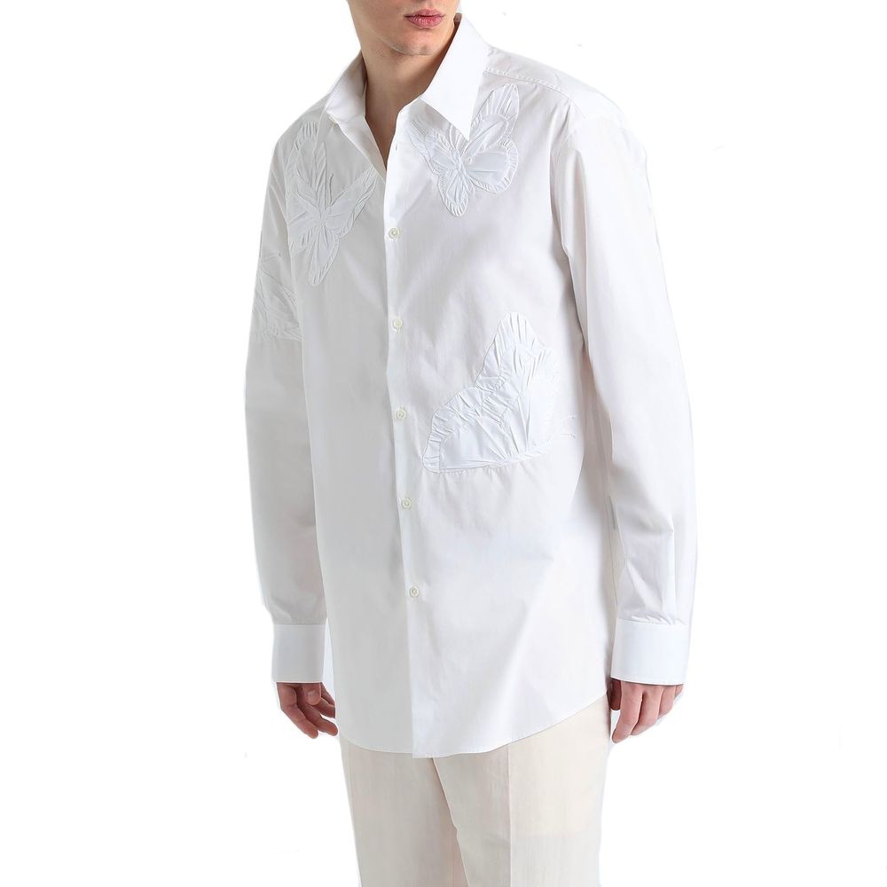 White Cotton Dress Shirt