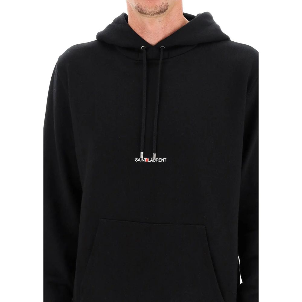 Black Cotton Sweatshirt