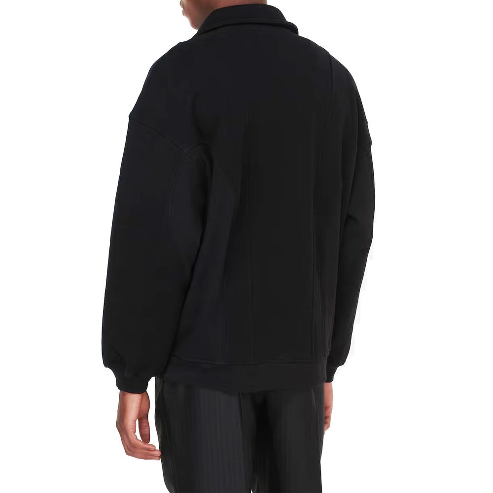 Black Cotton Sweatshirt