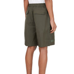 Bicolor Polyester Bermuda Shorts