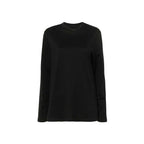 Black Cotton Long Sleeve T-Shirt