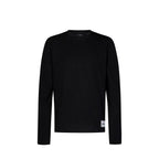 Black Cotton Long Sleeve T-Shirt