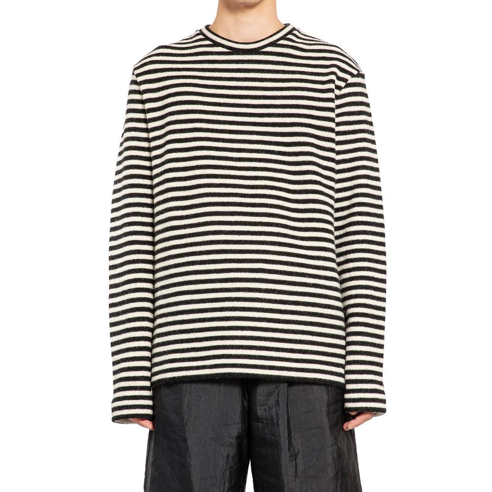 White Wool Long Sleeve T-Shirt