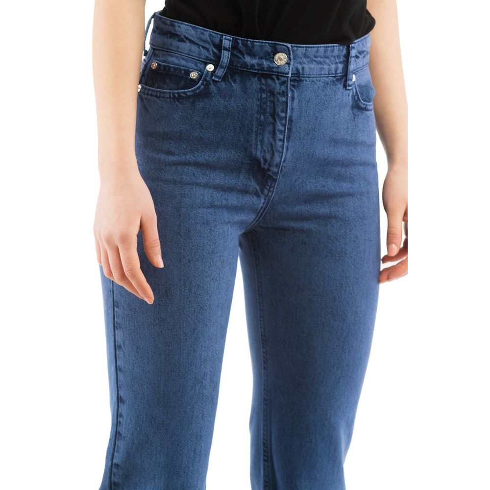 Multicolor Cotton Flared Jeans