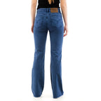 Multicolor Cotton Flared Jeans