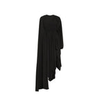 Black Elastane Casual Dress