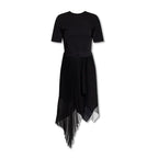 Black Polyester Casual Dress