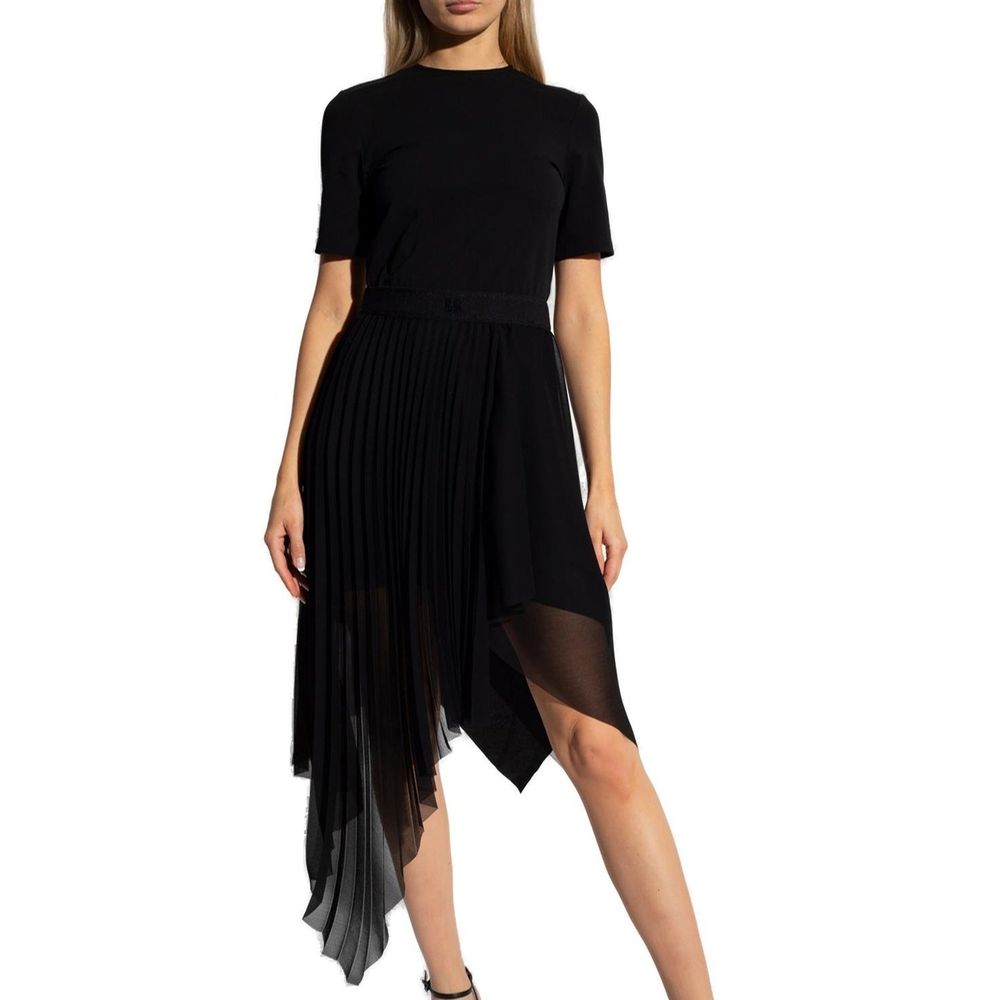 Black Polyester Casual Dress