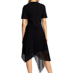 Black Polyester Casual Dress